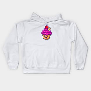 Cute Cup Cake Cartoon Kids Hoodie